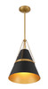 Minka-Lavery - 3933-876 - One Light Pendant - Springfield - Dark Matte Black