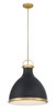 Minka-Lavery - 3932-876 - One Light Pendant - Lynk - Dark Matte Black