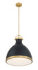 Minka-Lavery - 3932-876 - One Light Pendant - Lynk - Dark Matte Black