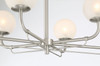 Minka-Lavery - 3796-84 - Six Light Island Pendant - Whitehall - Brushed Nickel