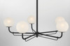 Minka-Lavery - 3795-899 - Five Light Chandelier - Whitehall - Dark Matte Black