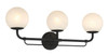 Minka-Lavery - 3793-899 - Three Light Vanity - Whitehall - Dark Matte Black