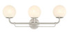 Minka-Lavery - 3793-84 - Three Light Vanity - Whitehall - Brushed Nickel