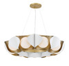Minka-Lavery - 3779-893 - Nine Light Pendant - Flare - Sand White