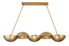 Minka-Lavery - 3757-732 - Six Light Island Pendant - Ivy Lane - Legacy Brass