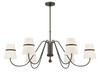 Minka-Lavery - 3736-872 - Six Light Chandelier - Althia - Textured Dark Bronze