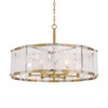 Minka-Lavery - 3636-732 - Six Light Pendant - Veil - Legacy Brass