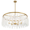 Minka-Lavery - 3626-732 - Six Light Pendant - Willow - Legacy Brass