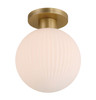 Minka-Lavery - 2995-732 - One Light Flush Mount - Fenton - Legacy Brass