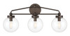 Minka-Lavery - 2973-860 - Three Light Vanity - Stella - Dark Bronze