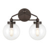 Minka-Lavery - 2972-860 - Two Light Vanity - Stella - Dark Bronze