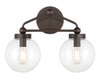 Minka-Lavery - 2972-860 - Two Light Vanity - Stella - Dark Bronze