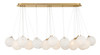 Minka-Lavery - 2637-732 - 12 Light Island Pendant - Langford - Legacy Brass