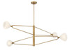 Minka-Lavery - 195-732 - Four Light Chandelier - Orion - Legacy Brass