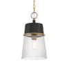 Minka-Lavery - 192-876 - One Light Pendant - Stamford - Dark Matte Black