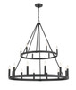 Minka-Lavery - 1717-66A - 18 Light Chandelier - Dutton - Coal Black