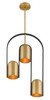Minka-Lavery - 153-782 - Three Light Pendant - Cane - Legacy Brass