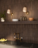Alora - WV592105BGTRV - One Light Bathroom Vanity - Bromley - Brushed Gold/Travertine