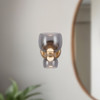 Alora - WV310205VBSM - LED Bathroom Vanity - Sutton - Vintage Brass/Smoked Glass