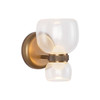 Alora - WV310205VBCL - LED Bathroom Vanity - Sutton - Vintage Brass/Clear Glass