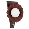 Alora - WS354012BGD - One Light Wall Sconce - Furrow - Burgundy