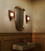 Alora - WS354012BGD - One Light Wall Sconce - Furrow - Burgundy