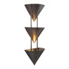Alora - WS341328STA - Three Light Wall Sconce - Versus - Aged Steel