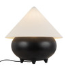 Alora - TL453017MBWL - One Light Table Lamp - Rowan - Matte Black/White Linen