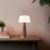 Alora - TL314106BGD - LED Table Lamp - Clemence - Burgundy