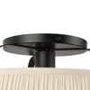 Alora - SF675213MBWL - One Light Semi-Flush Mount - Scout - Matte Black/White Linen