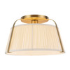 Alora - SF675213BGWL - One Light Semi-Flush Mount - Scout - Brushed Gold/White Linen