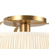 Alora - SF675213BGWL - One Light Semi-Flush Mount - Scout - Brushed Gold/White Linen