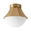 Alora - SF595211BGOP - One Light Semi-Flush Mount - Shelton - Brushed Gold