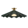 Alora - SF354125PGN - One Light Semi-Flush Mount - Furrow - Pine Green