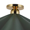Alora - SF354125PGN - One Light Semi-Flush Mount - Furrow - Pine Green