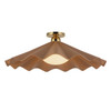 Alora - SF354125PEC - One Light Semi-Flush Mount - Furrow - Peach