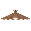 Alora - SF354125PEC - One Light Semi-Flush Mount - Furrow - Peach