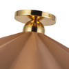 Alora - SF354125PEC - One Light Semi-Flush Mount - Furrow - Peach