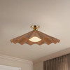 Alora - SF354125PEC - One Light Semi-Flush Mount - Furrow - Peach