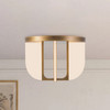 Alora - SF336816VB - LED Semi-Flush Mount - Anders - Vintage Brass