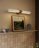 Alora - PL405123BGWH - Two Light Picture Light - Cole - Brushed Gold/White