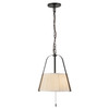 Alora - PD675213MBWL - Two Light Pendant - Scout - Matte Black/White Linen