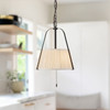 Alora - PD675213MBWL - Two Light Pendant - Scout - Matte Black/White Linen