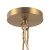 Alora - PD651012BGGR - One Light Pendant - Farrah - Brushed Gold/Glossy Ribbed Opal Glass