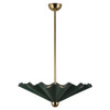 Alora - PD354125PGN - LED Pendant - Furrow - Pine Green