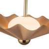 Alora - PD354016PEC - LED Pendant - Furrow - Peach