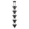 Alora - PD341548STA - Five Light Pendant - Versus - Aged Steel