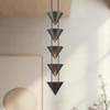 Alora - PD341548STA - Five Light Pendant - Versus - Aged Steel