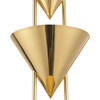 Alora - PD341548PTB - Five Light Pendant - Versus - Patina Brass
