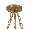 Alora - MP651312BGAM - Three Light Pendant - Farrah - Brushed Gold/Amber